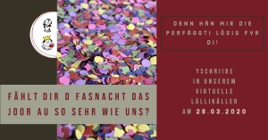 Virtuells Yschriibe bi dr Junge L&auml;lli